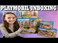 Playmobil unboxing  cole amnage 9453 9454 9455 9456