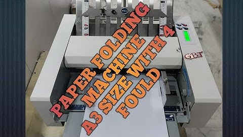 PAPER FOLDING MACHINE A3 SIZE WITH 4 FOULD 📰📰📃📃👍👍