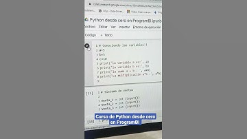 Aprende Python desde cero con Google COLAB es gratis