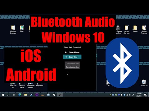 Stream Audio to Windows 11 10 PC via Bluetooth iOS and Android