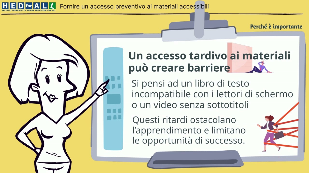HEDforALL Project [IT] Scenario 1 - Fornire un accesso preventivo ai materiali accessibili