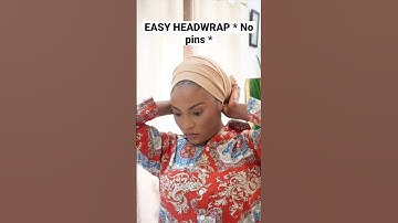 EASY HEADWRAP TUTORIAL *No pins needed*