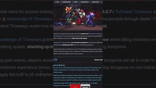 Patch 12.0.7: 30% XP BOOST Coming Account-Wide! Turbulent Timeways