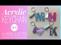 Acrylic Keychain Tutorial Using UV Resin & Glitter