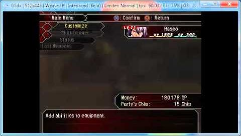 .hack//g.u. Redemption vol 3 - Getting Xth Form at lvl 71