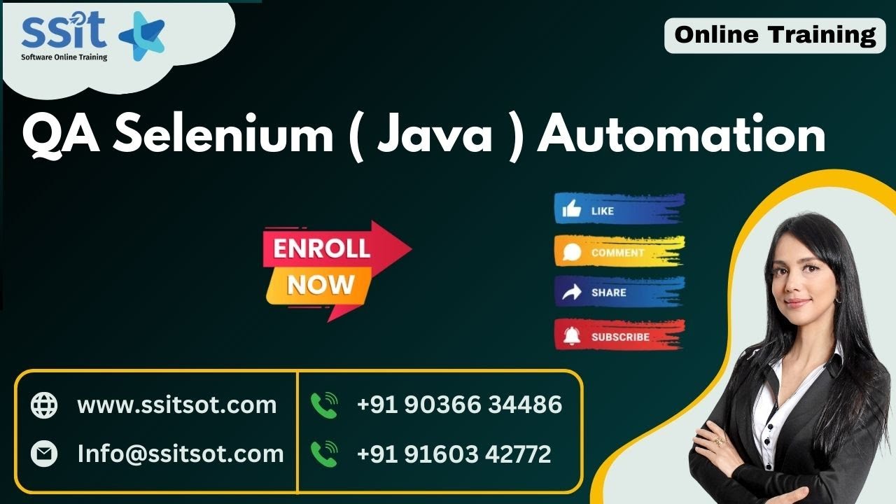 𝐐𝐀 𝐒𝐞𝐥𝐞𝐧𝐢𝐮𝐦 (𝐉𝐚𝐯𝐚) 𝐀𝐮𝐭𝐨𝐦𝐚𝐭𝐢𝐨𝐧 𝐓𝐞𝐬𝐭𝐢𝐧𝐠 𝐎𝐧𝐥𝐢𝐧𝐞 𝐓𝐫𝐚𝐢𝐧𝐢𝐧𝐠 𝐃𝐞𝐦𝐨 @ 𝟐𝟒/𝟎𝟕/𝟐𝟎𝟐𝟒 ...