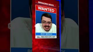rickyberwick wanted on the news #funny #ai #shorts #trending #love