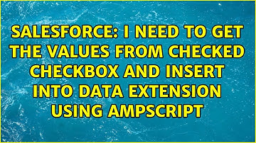 I need to get the values from checked checkbox and insert into Data Extension using AMPScript