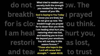 God Says Don’t Give Up Now