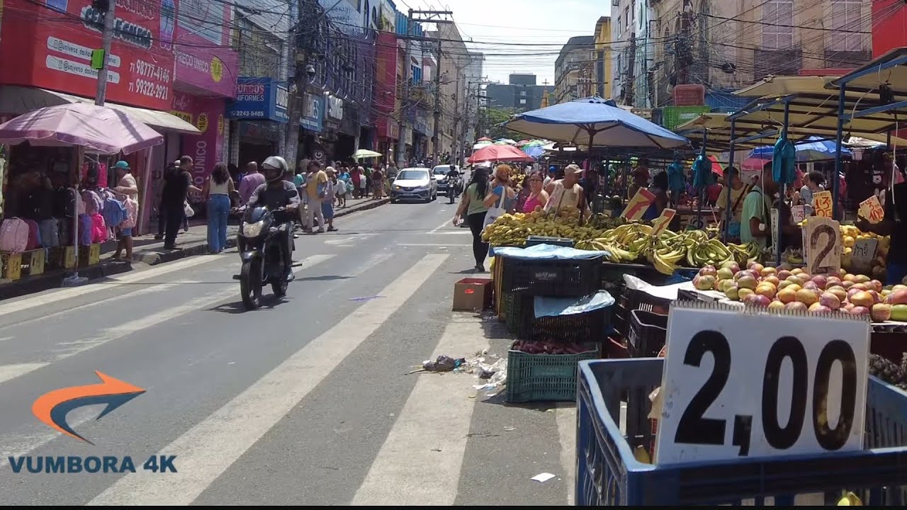 SALVADOR BAHIA - CAMINHANDO NO CENTRO DA CIDADE - TERMINAL DA BARROQUINHA ATÉ O LARGO DE SÃO BENTO