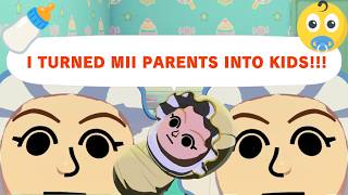 What Happens If Your Mii Parents TURN INTO a Child in Tomodachi Life Living The Dream?