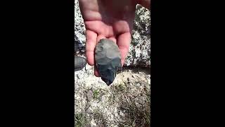 Arrowhead hunting Adena blade and preform, relics, archeology, Vinton county Ohio.