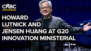 Commerce Sec. Lutnick and Nvidia CEO Jensen Huang in a fireside chat at G20 meeting — 9/2/2026
