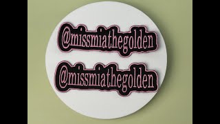 Custom Embroidery Patch, 2 Pieces Personalized Iron on Letters Sew on Name Tag Hook & Loop Patches f