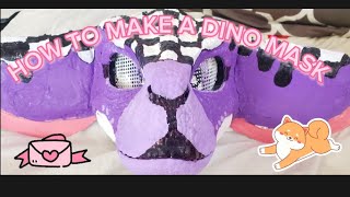 How to make a dino mask (easy )