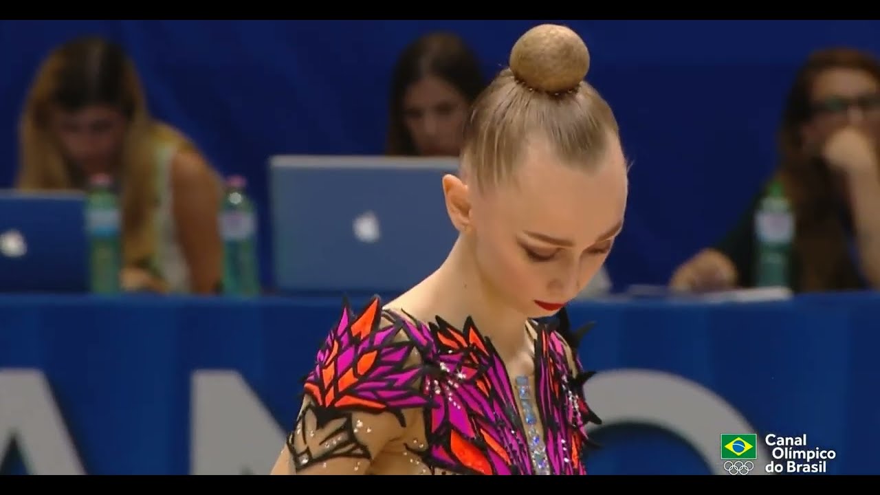 Viktoriia Onopriienko Ribbon Final 32,500 GOLD - World Cup Milan 2023