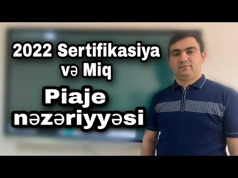 Video: Piaget koqnitiv inkişaf haqqında nə deyir?