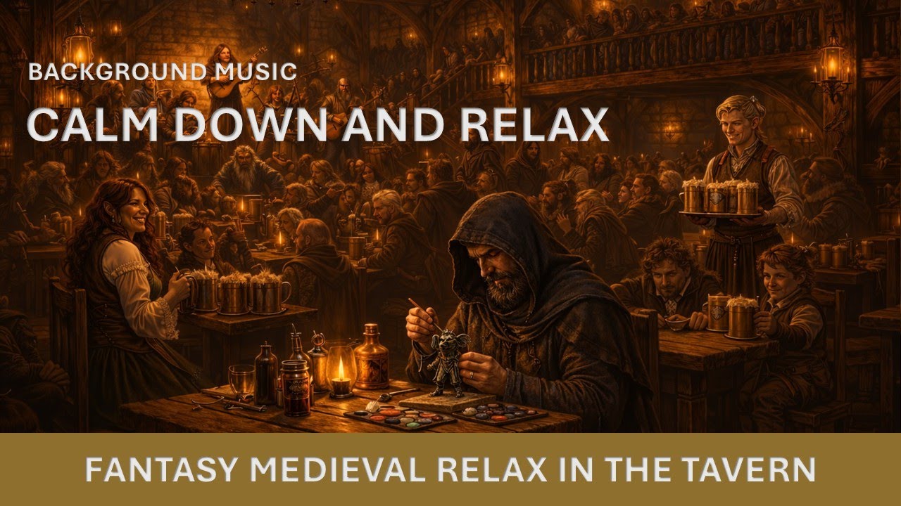 Calm down and relax | Fantasy Medieval Tavern Chill Music Part 4
