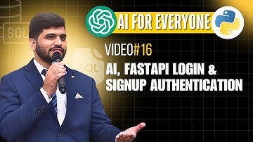 #16- FastAPI Login & Signup | JWT Authentication Feature for AI Apps