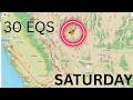 A Swarm of Earthquakes in Nevada today. Activity around Philippines increasing. Saturday update.