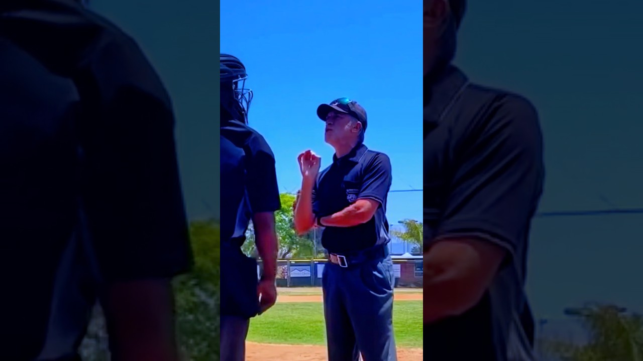 Umpires Start Arguing During Youth Baseball Game! 😳😱 
