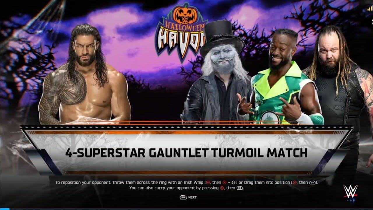 4 superstar turmoil match full fight