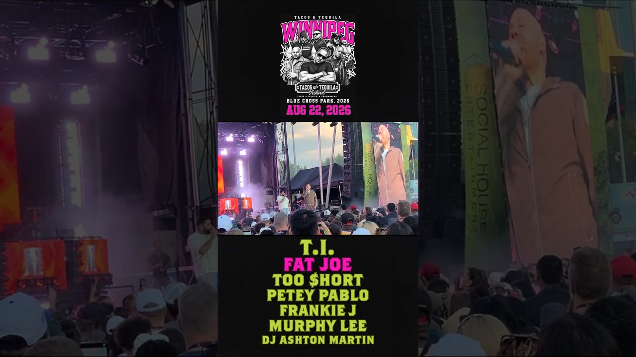 🔥 Fat Joe LIVE at Tacos & Tequila Festival Winnipeg! 🎤