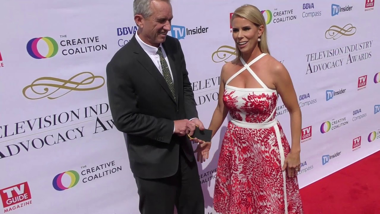 Robert F Kennedy Jr and Cheryl Hines at the Television Industry