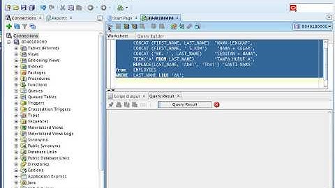 Menampilkan record menggunakan character function dalam perintah SQL Oracle (Part 2)