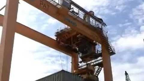 Rubber Tyred Gantry Crane (RTG) for Container Handling in Port Authority of Thailand (PAT)