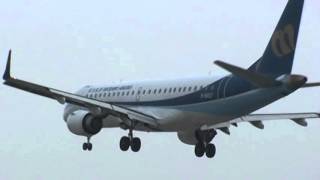 華信航空 Mandarin Airlines ERJ-190AR(B-16827) AE-366 馬公(MZG)→松山(TSA) landing