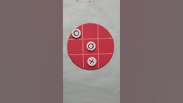 Tic tac toe game from cardboard #shorts #shortsvideo #diycraft