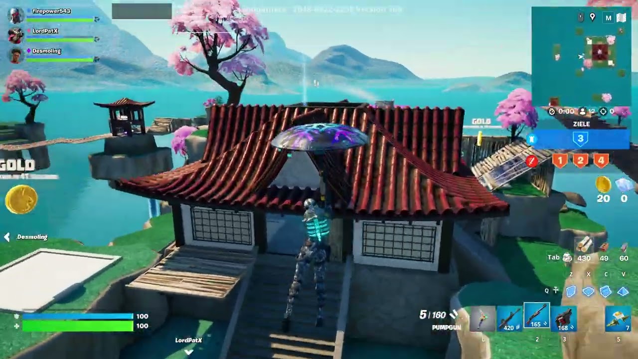 Fortnite Bedwars Gameplay PC 3v3v3v3