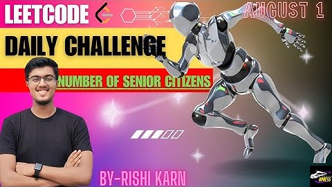 2678. Number of Senior Citizens | String Manipulation | Leetcode Daily Challenge | DSA | Hindi