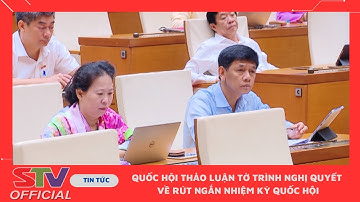 STV - Quốc hội thảo luận 4 Dự án Luật và 2 Tờ trình Nghị quyết về rút ngắn nhiệm kỳ Quốc hội
