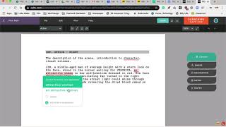 Celtx Tutorial   Basics of Screenplay Format