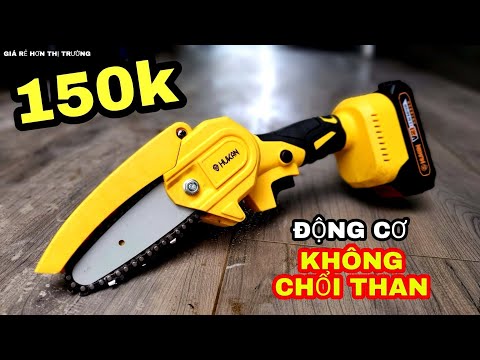 Video Máy cưa xích chạy pin mini BRUSHLESS hàng chính hãng... - youtube