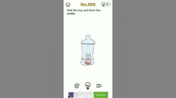 Brain out Level 202 Geplay , Get the toy out of the  bottle