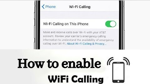 Enable Wifi Calling iPhone | How to Enable/Disable Wifi Calling Airtel