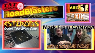 #1119 Atari ASTEROIDS Cocktail Table & ROAD BLASTERS - TNT Amusements