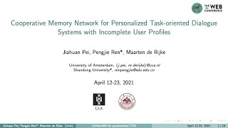 A Cooperative Memory Network For Personalized Tdss With Incomplete User Profiles