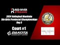 16u girls  day 3  court 1  dakota  volleyball mb provincials sponsored by kara friesen realty