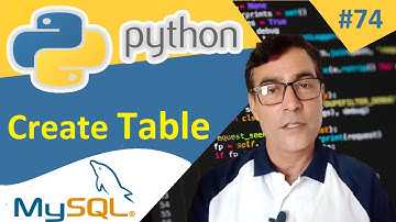 Python with MySQL | Create Table in MySQL in Python | Python tutorial for beginners - 74