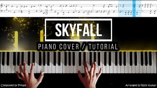 Skyfall Piano Cover | Adele Skyfall Piano cover | Skyfall Piano chords |Skyfall Piano Tutorial видео