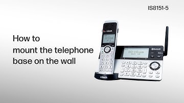 Mount the telephone base on the wall - VTech IS8151-5