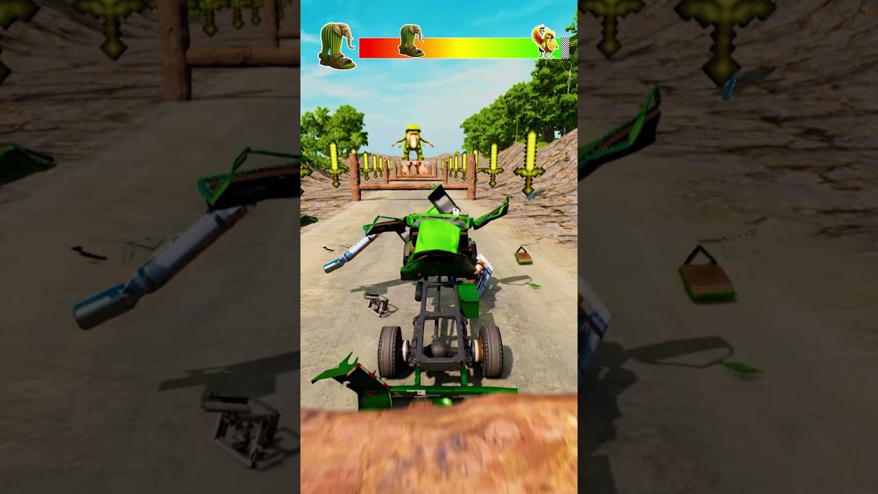 Italian Brainrot Car Jump Challenge With Tung Sahur Lirili Larila 41 Italianbrainrot
