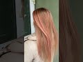 🍑 Рассветлили волосы в технике балаяж в персиковых нежных оттенках