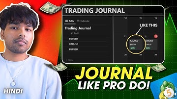 How To Make An Advanced Trading Journal ? (Notion Tutorial Hindi)