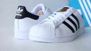 Adidas Superstar ORIGINALS BLACK/WHITE On-Feet + Unboxing