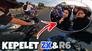 AUTO DAPET IG‼️ NYAMPERIN DEDE GEMES RANDOM PAKE ZX25R&R6 | Indonesia Motovlog (306)